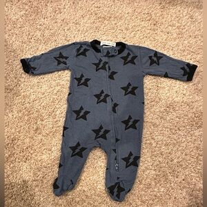 Designer- Denny’s! Little Mish Blue Star Pattern Footie